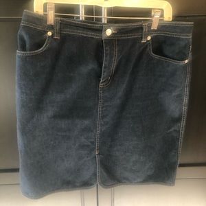 Lands End denim skirt